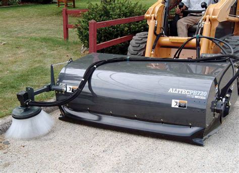 skid steer broom bucket|caterpillar skid steer attachments broom.